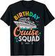 Birthday Cruise 2025 Party Cruise Birthday Vacation T-Shirt - T-Shirt | Black