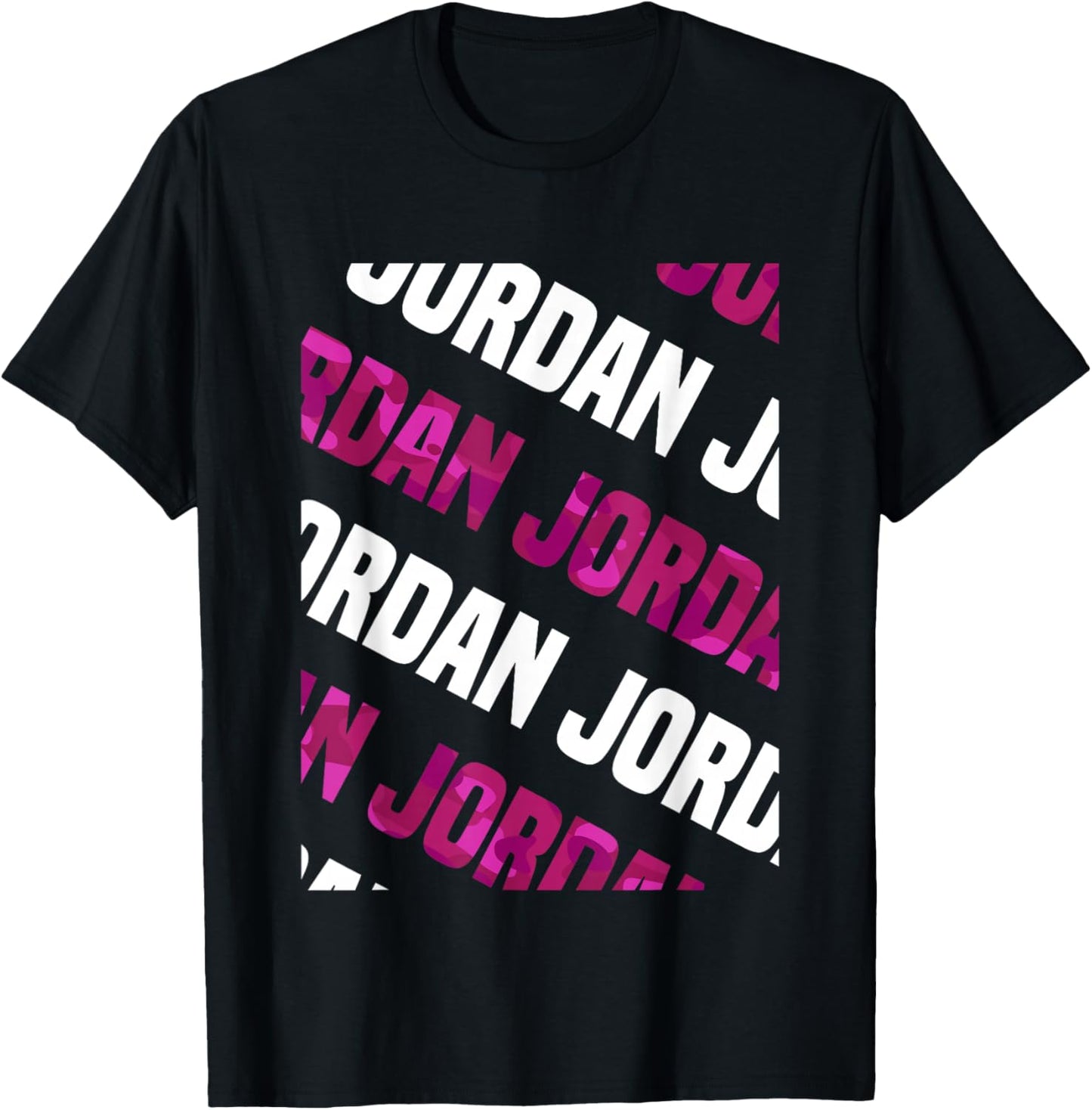 Jordan Camo Pattern Pink Camouflage T-Shirt - T-Shirt | Black
