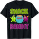 Halloween Costume SNACK BANDIT Funny Kids Halloween T-Shirt - T-Shirt | Black