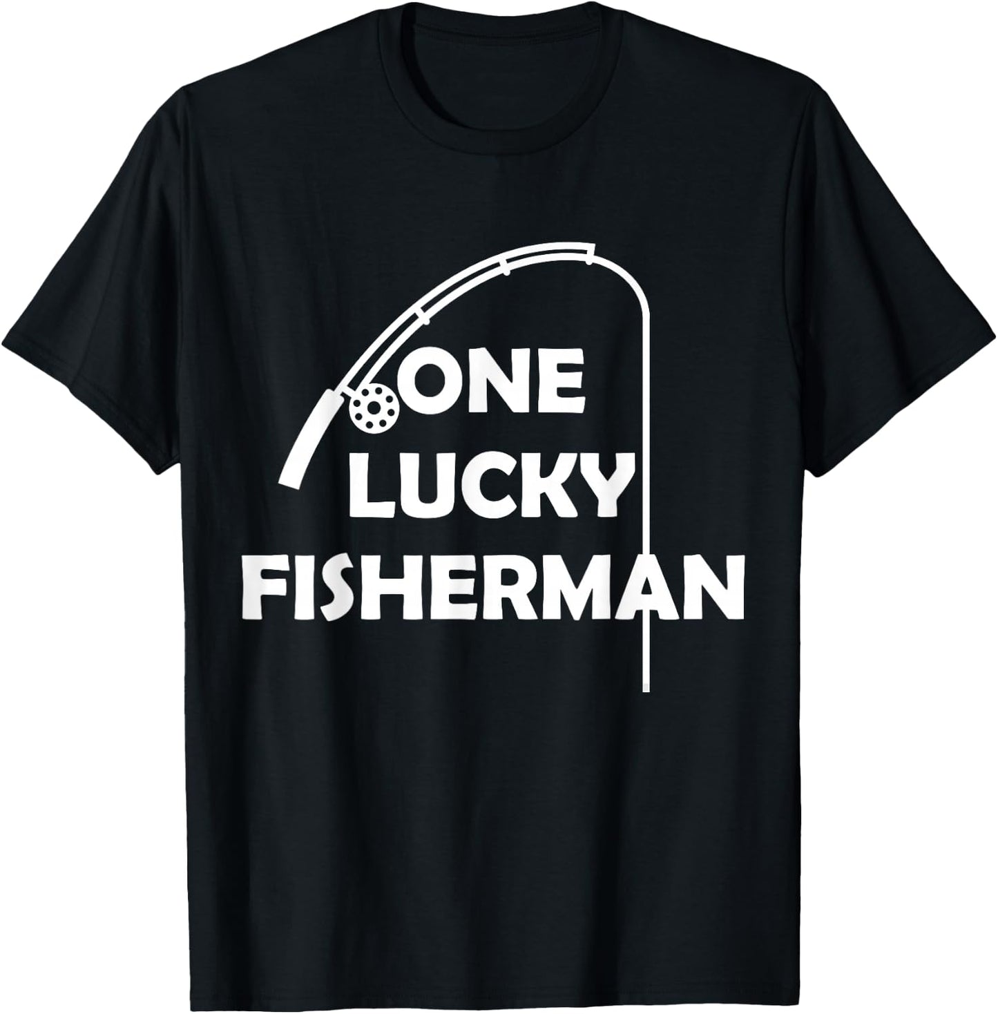 One Lucky Fisherman Best Catch Of His Life For Couples Set T-Shirt - T-Shirt | Black