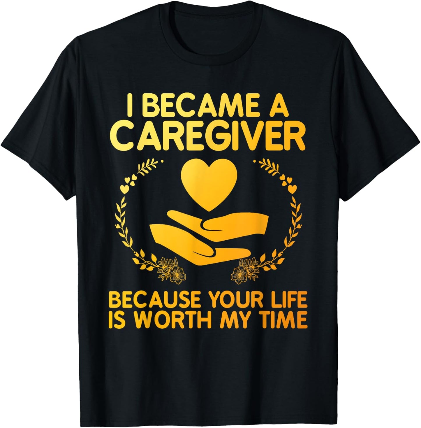 Caregiver Art Women Medical Health Worker Caregiver T-Shirt - T-Shirt | Black