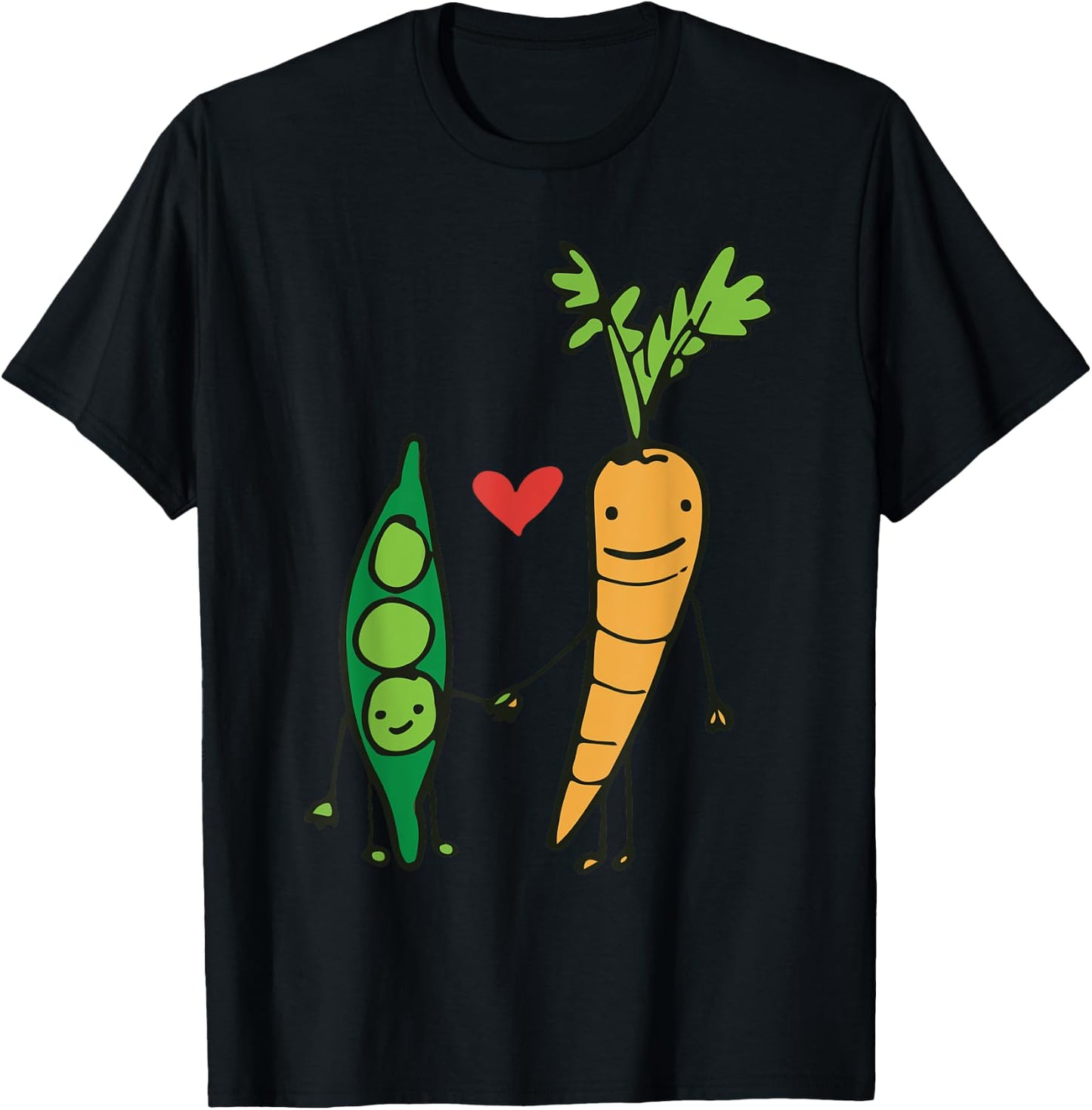 Carrot and Peas T-Shirt - T-Shirt | Black