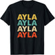 Ayla Name T-Shirt - T-Shirt | Black