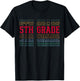 5th Grade Team Fifth Grader Back to First Day of School T-Shirt - T-Shirt | Black