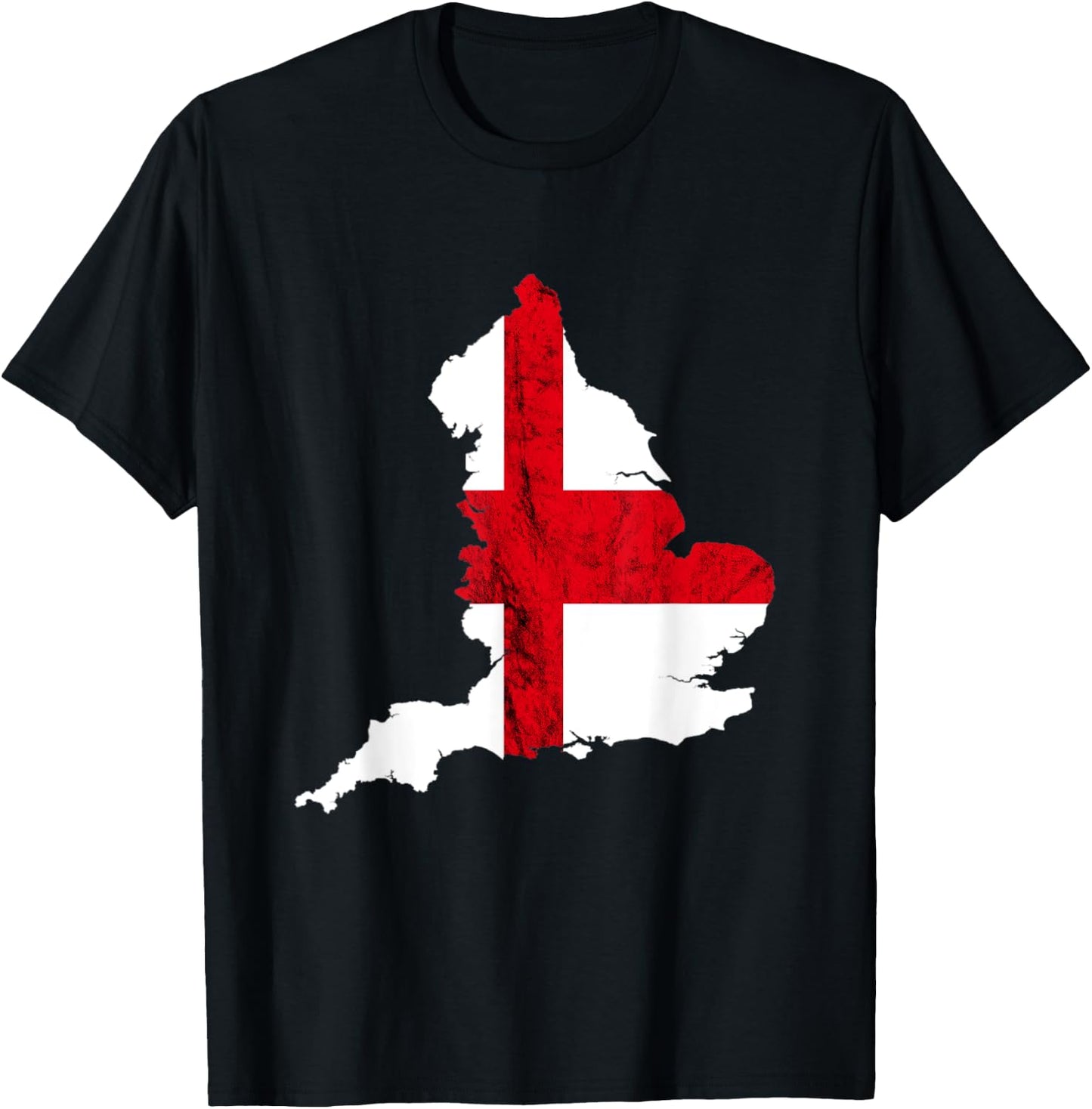 England Flag Country Map English Roots English Pride England T-Shirt - T-Shirt | Black