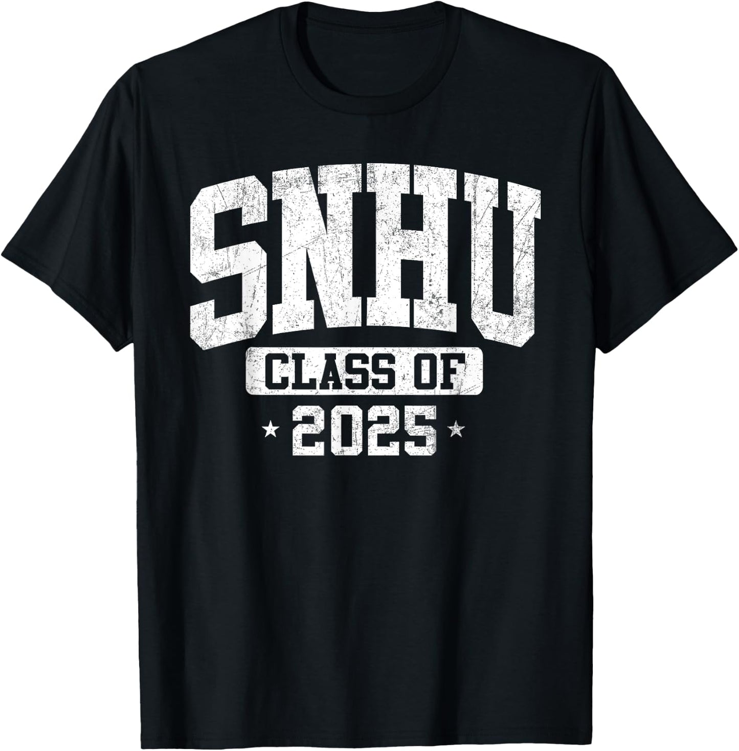 SNHU SNH University Class of 2025 Graduate Arch Vintage T-Shirt - T-Shirt | Black