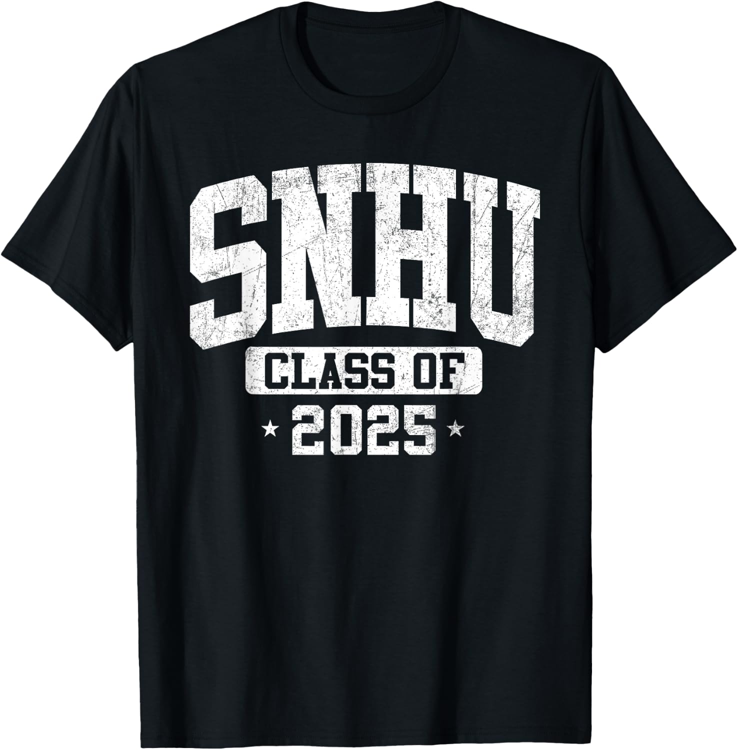 SNHU SNH University Class of 2025 Graduate Arch Vintage T-Shirt - T-Shirt | Black