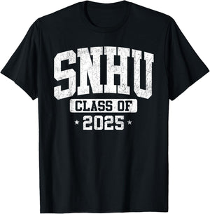 SNHU SNH University Class of 2025 Graduate Arch Vintage T-Shirt - T-Shirt | Black