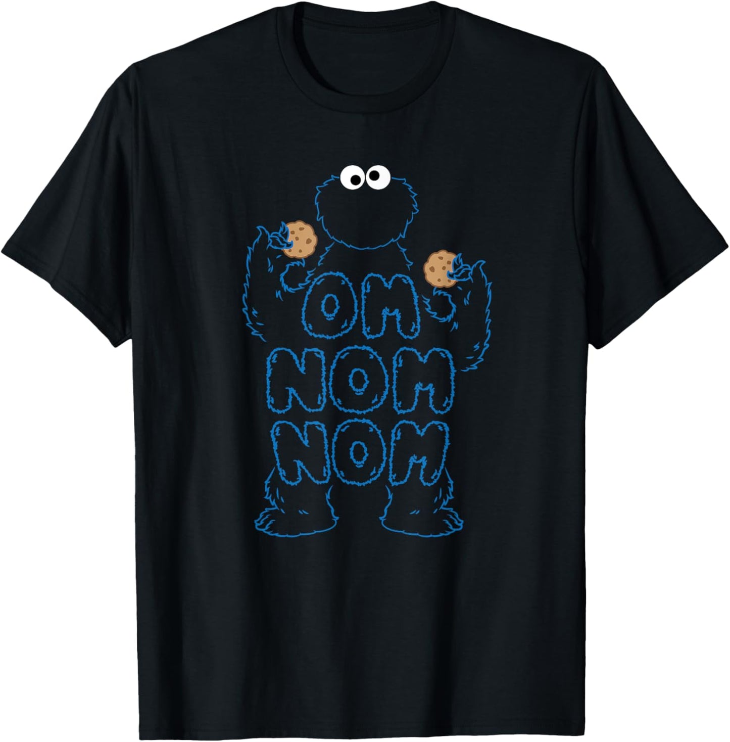 Om Nom Nom T-Shirt - T-Shirt | Black