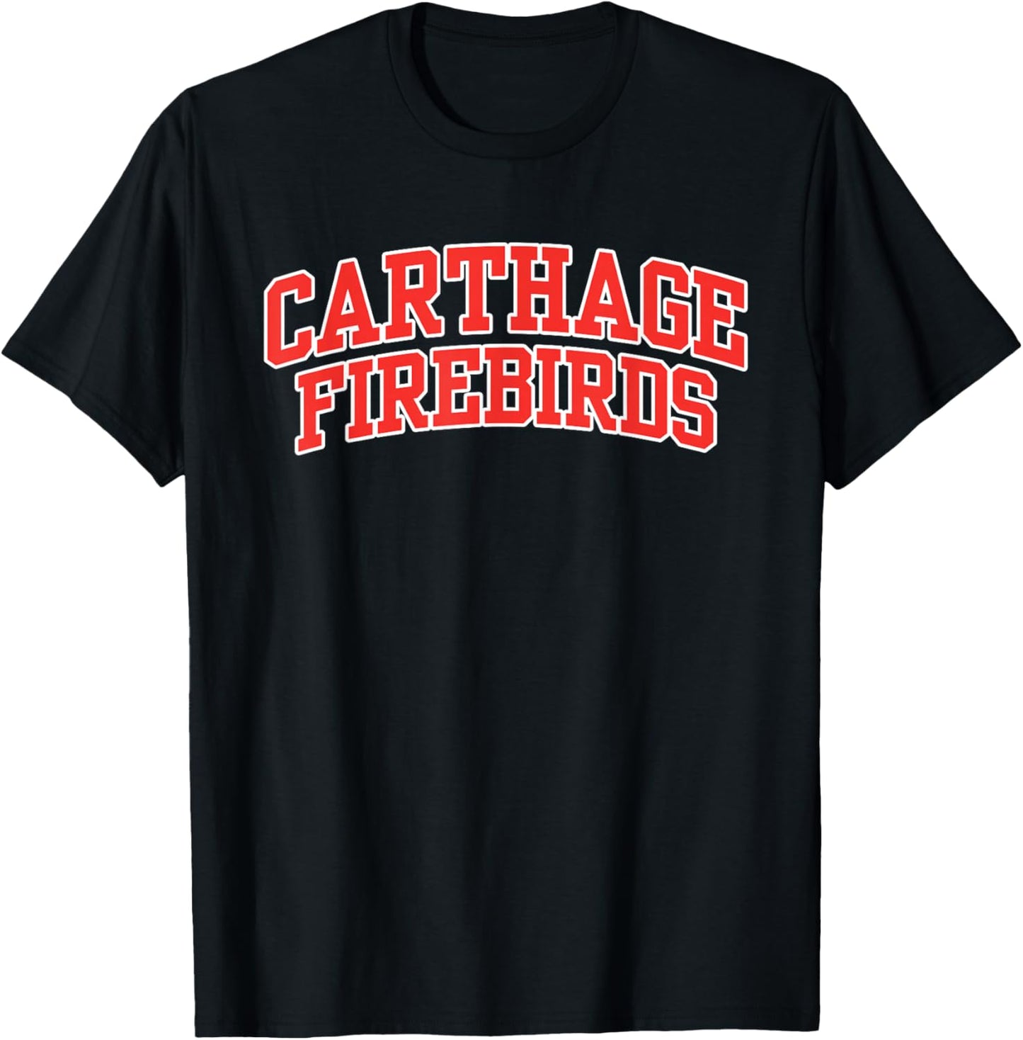 Carthage College Firebirds Apparel Sports Fan T-Shirt - T-Shirt | Black