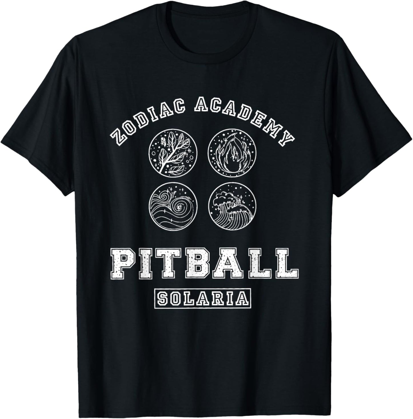 Visit The Booktok Bookish Store Zodiac Academy Pitball Darcy Vega Two Sided T-Shirt - T-Shirt | Black