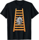 Funny Rock Climbing Women Climber Ladder Bouldering T-Shirt - T-Shirt | Black