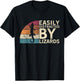 Retro Vintage Easily Distracted By Lizards Reptile Funny T-Shirt - T-Shirt | Black