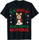 Cute Cardigan Welsh Corgi Dog Christmas On The Naughty List Women T-Shirt - T-Shirt | Black