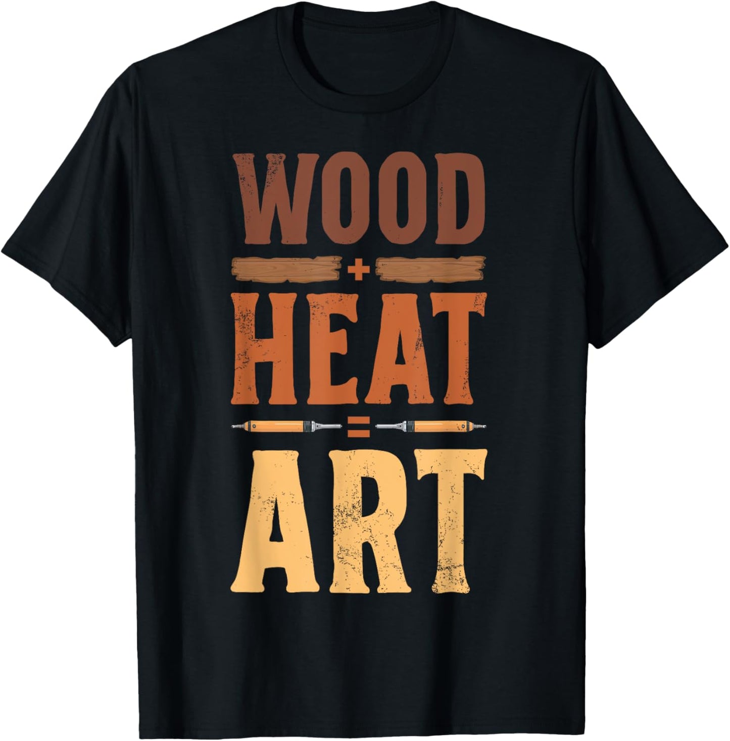 Pyrography and Pyrogravur T-Shirt - T-Shirt | Black