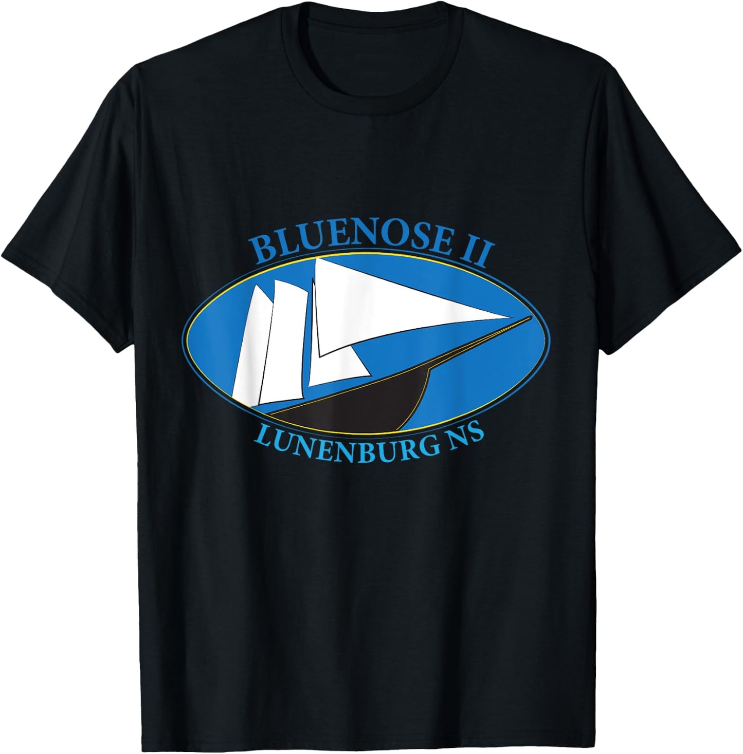 Bluenose II, Lunenburg, Nova Scotia, Canada T-Shirt - T-Shirt | Black