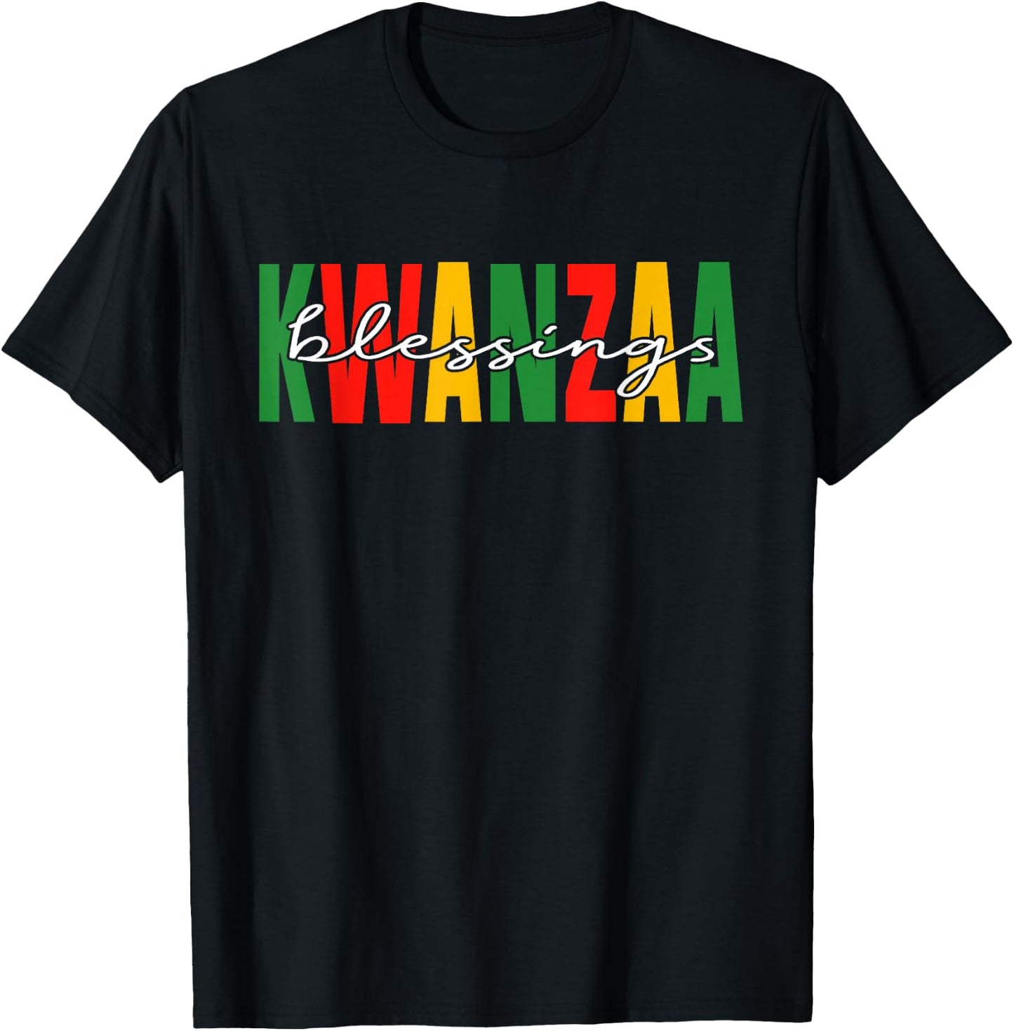 Happy Kwanzaa T-Shirt - T-Shirt | Black