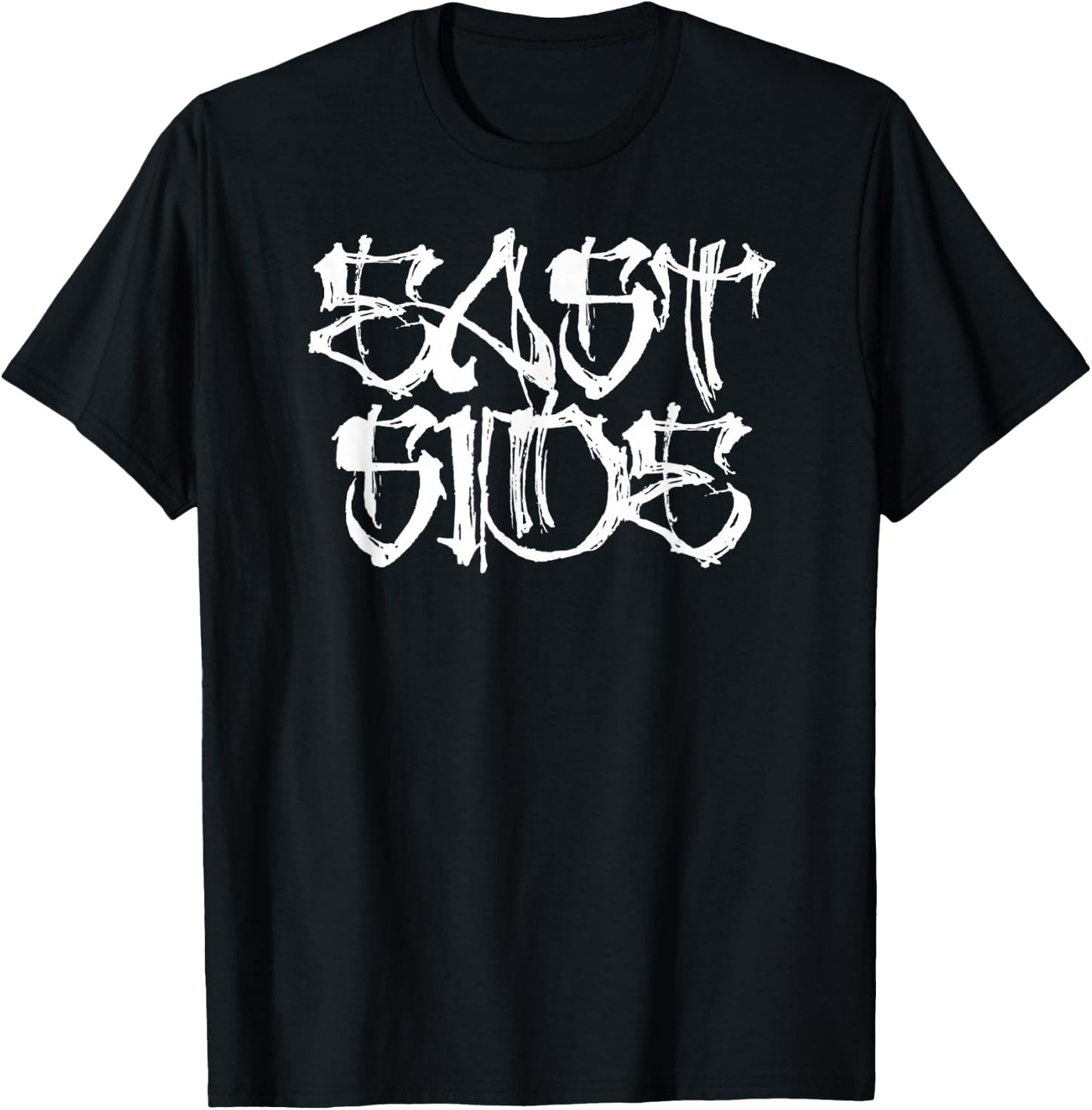 East Side Latin Urban Streetwear Inspired Graffiti Art T-Shirt - T-Shirt | Black