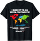 World Traveler - Seven Continents - 7 Continents Club white T-Shirt - T-Shirt | Black
