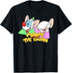 Pinky and The Brain Retro Portrait Logo Small T-Shirt - T-Shirt | Black