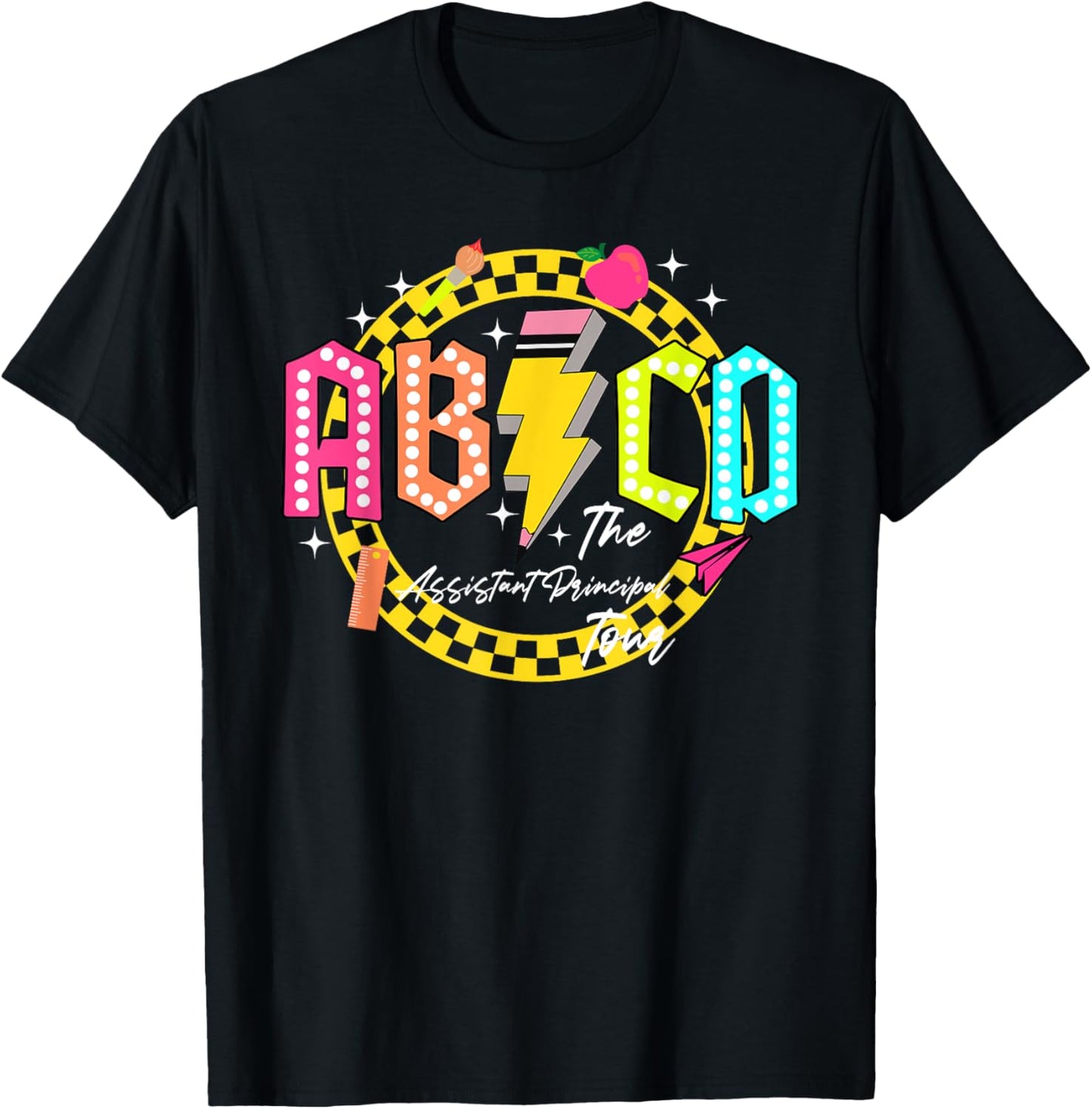 Funny Assistant Principal Tour Back to school ABCD Teacher Women T-Shirt - T-Shirt | Black