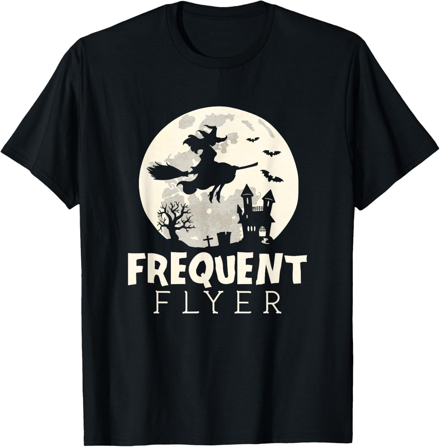 Halloween witch costume Frequent - Flyer Shirt T-Shirt - T-Shirt | Black
