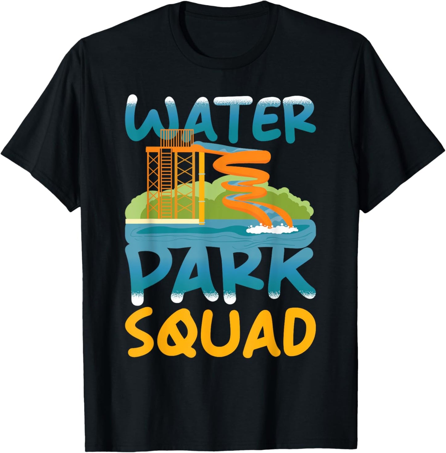 Water Park Squad - Group Family Water Park T-Shirt - T-Shirt | Black