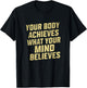 Funny Gym Motivational and Inspirational Quote T-Shirt - T-Shirt | Black