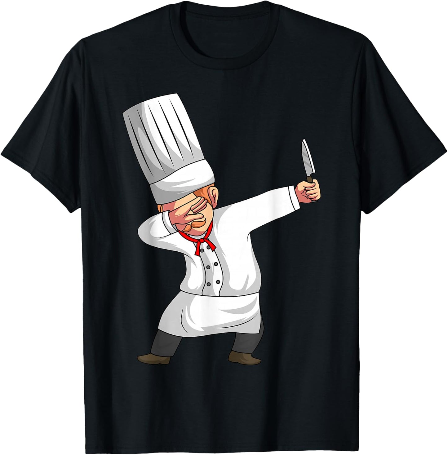 Chef Dabbing Chief Cook Culinary Sous-Chef Cuisine Kitchen T-Shirt - T-Shirt | Black