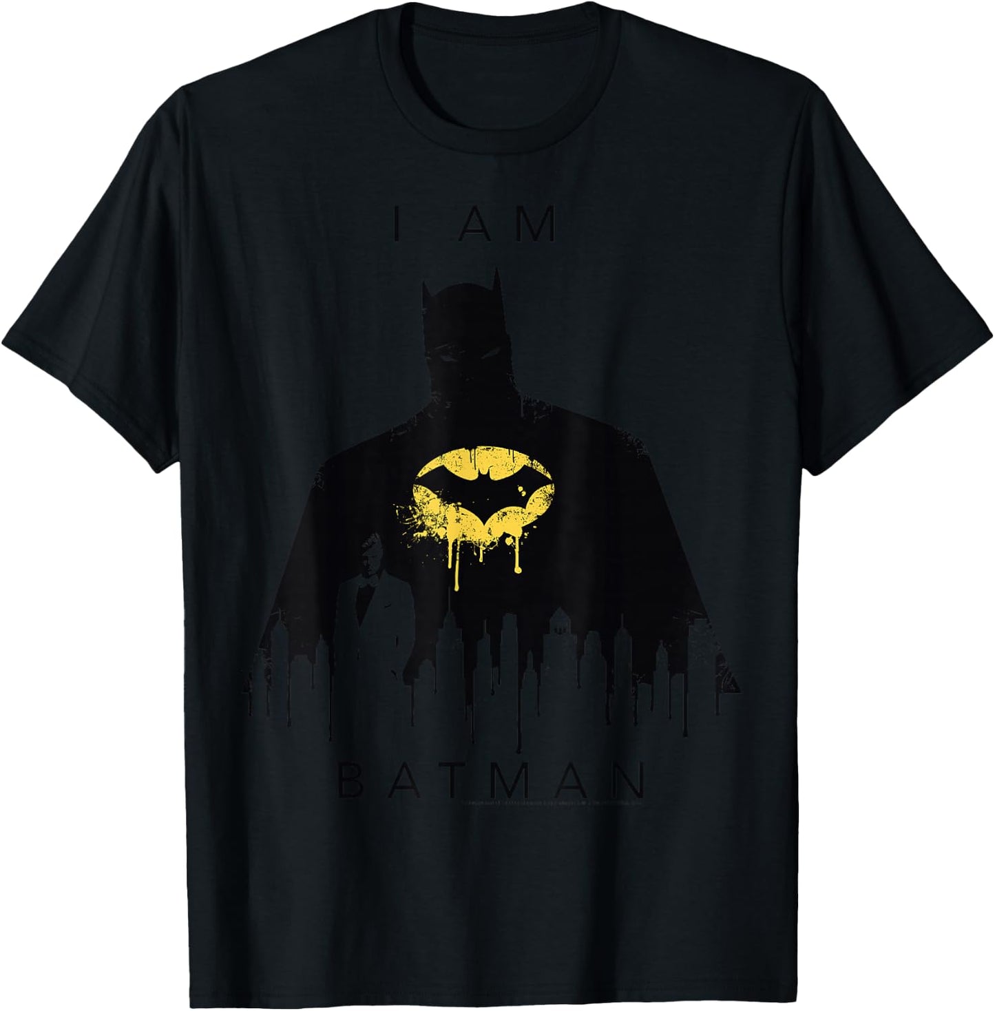 DC Comics I Am Batman Skyline Poster T-Shirt - T-Shirt | Black
