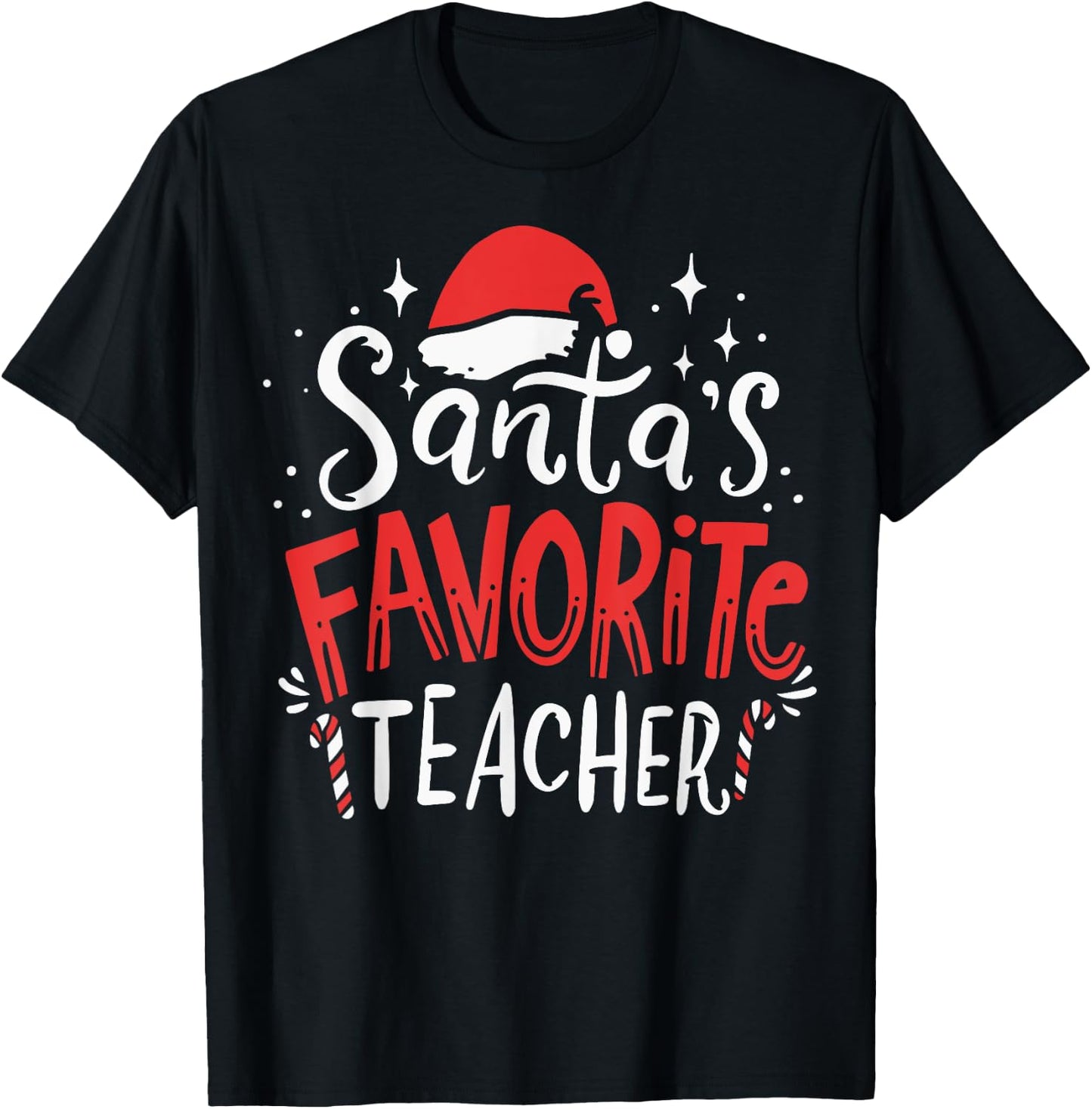 Christmas Teacher T-Shirt - T-Shirt | Black