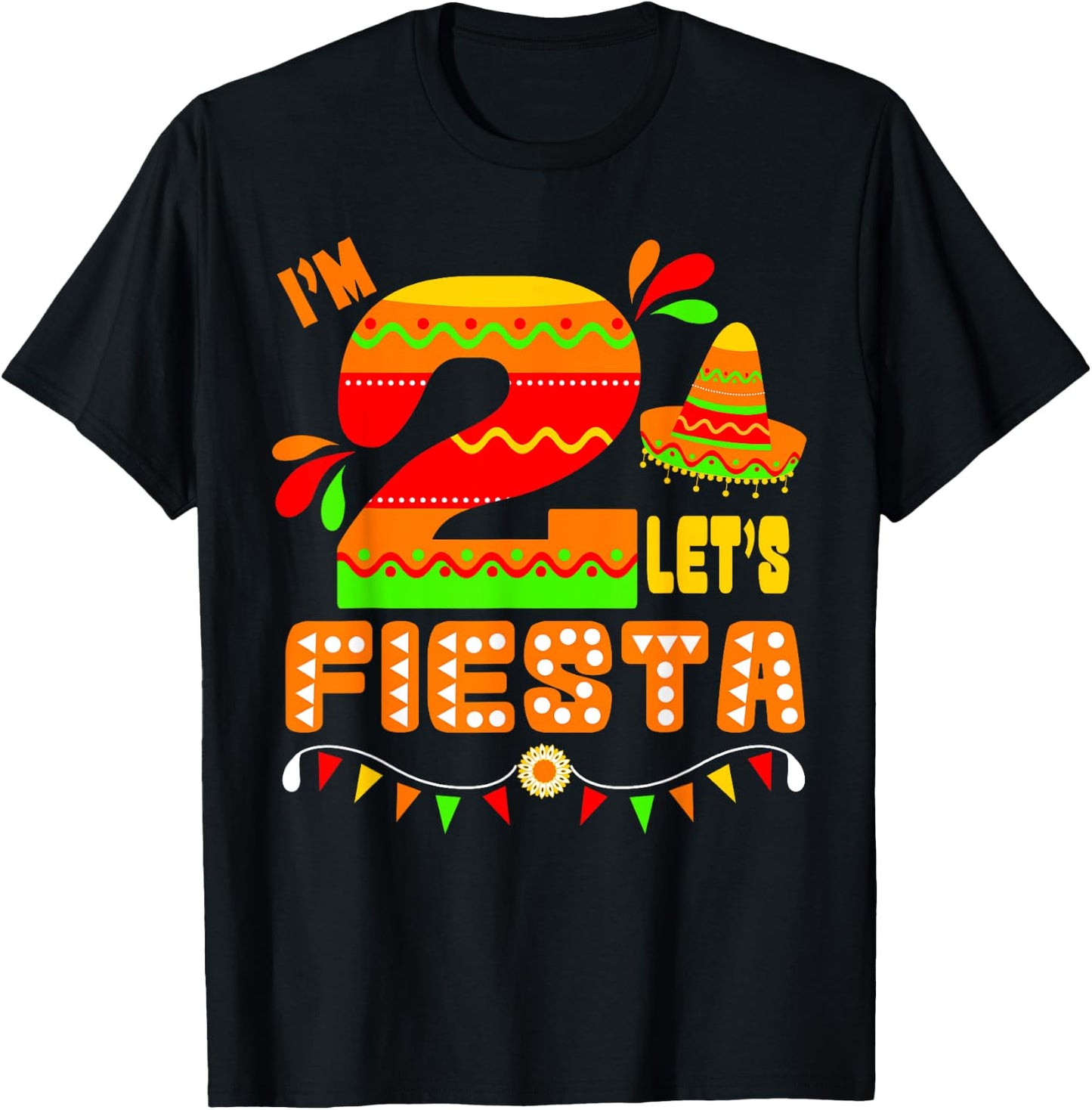 I'm Dos Taco Twosday Shirt 2nd Birthday Gift Kids Boy Girl T-Shirt - T-Shirt | Black