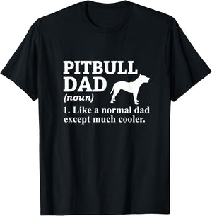 Pitbull Dad Pitbull Lover Pittie Pitbull T-Shirt - T-Shirt | Black