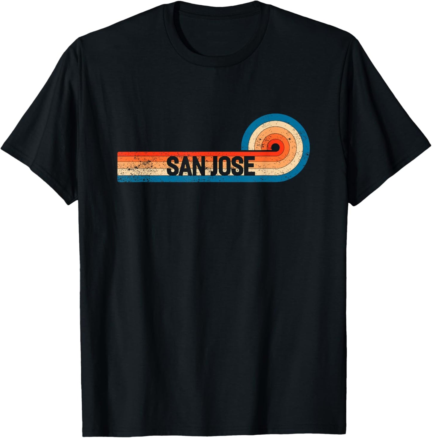 Retro SAN Jose Shirt Vintage City SAN Jose T-Shirt - T-Shirt | Black