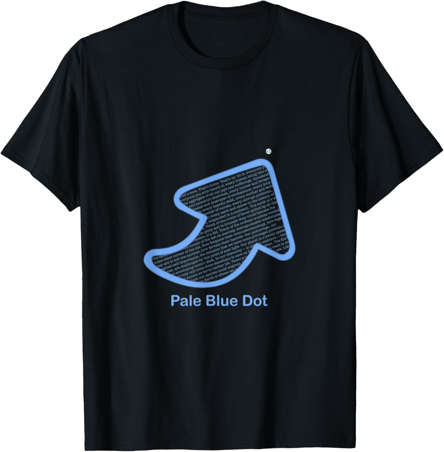 Pale Blue Dot T-Shirt - T-Shirt | Black