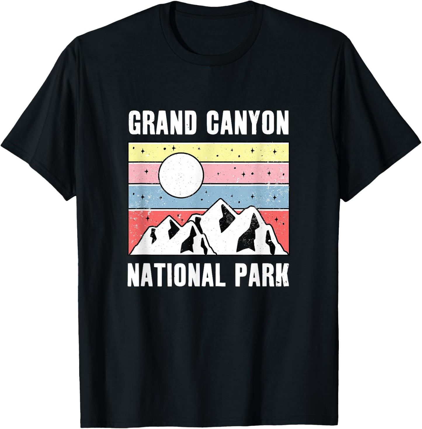 Grand Canyon National Park Mountain Sunset T-Shirt - T-Shirt | Black