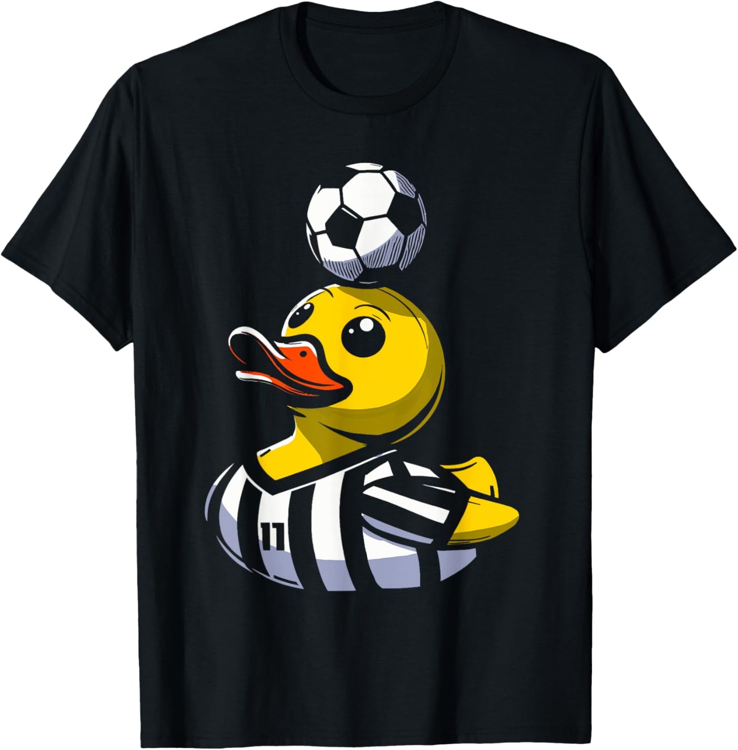 Soccer Rubber Duck T-Shirt - T-Shirt | Black