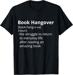 Book Hangover Definition Description T-Shirt - T-Shirt | Black