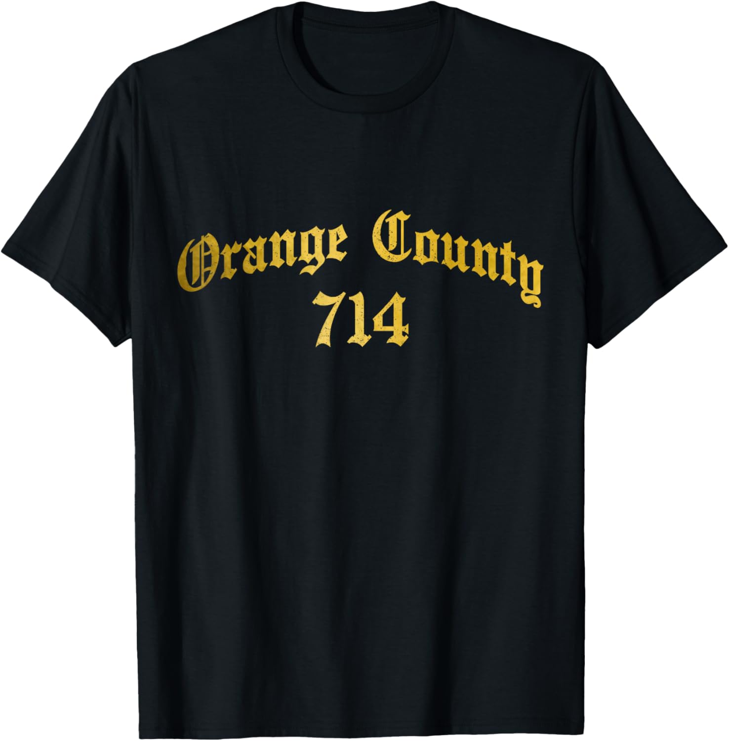 Orange County Area Code 714 Pride California Santa Ana T-Shirt - T-Shirt | Black