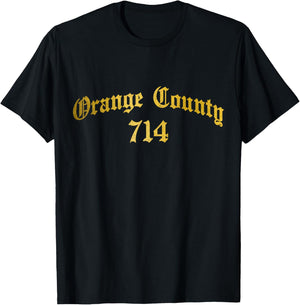 Orange County Area Code 714 Pride California Santa Ana T-Shirt - T-Shirt | Black