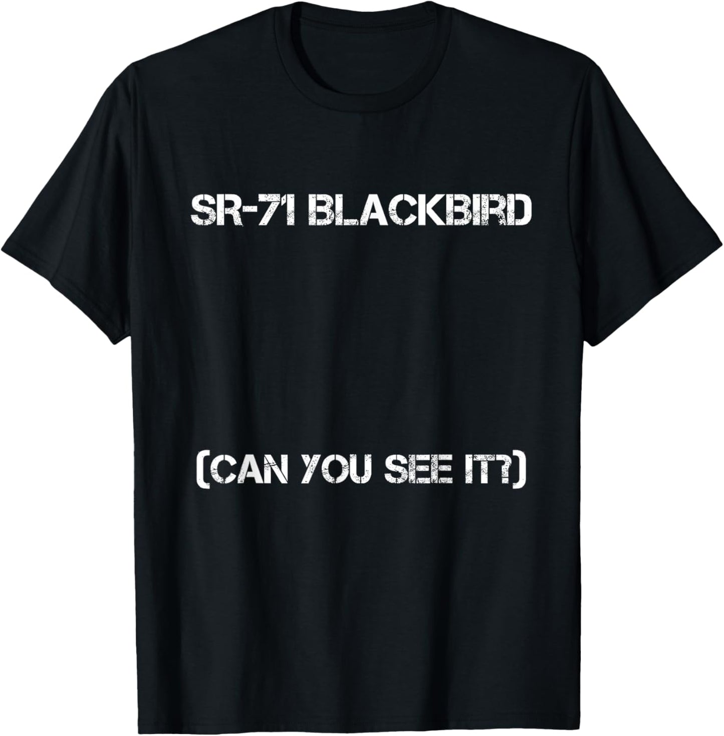 SR-71 Blackbird Blueprint Air Force Military Jet T-Shirt - T-Shirt | Black