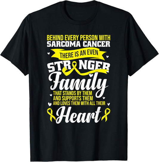 Sarcoma Cancer Support T-Shirt - T-Shirt | Black