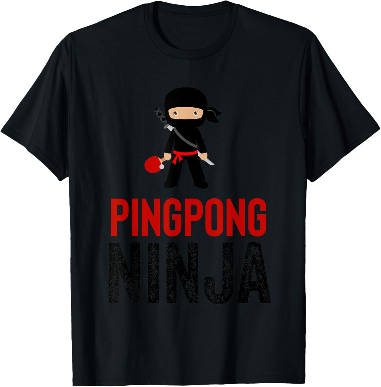 Ping Pong Ninja Table Tennis Kids Gift T-Shirt - T-Shirt | Black