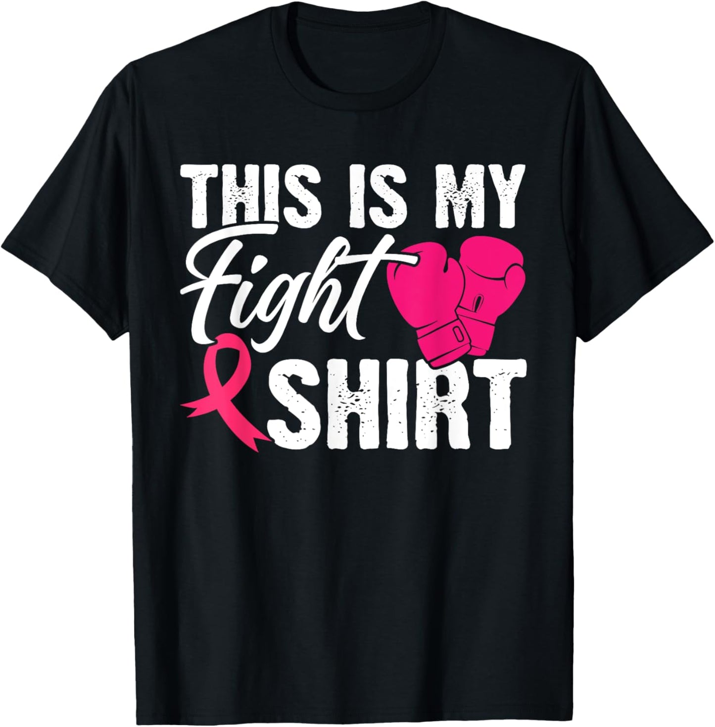 This Is My Fight Shirt Breast Cancer Fighter Believe T-Shirt - T-Shirt | Black