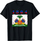 Haiti Flag Symbol Pride Roots Haitian 1804 T-Shirt - T-Shirt | Black