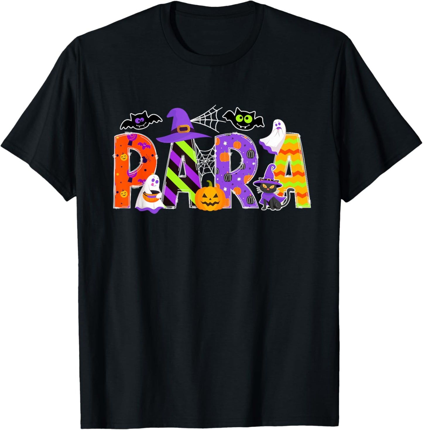 Spooky Para Halloween Paraprofessional T-Shirt - T-Shirt | Black