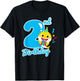 Baby Shark 2nd Birthday Blue 2 Years T-Shirt - T-Shirt | Black