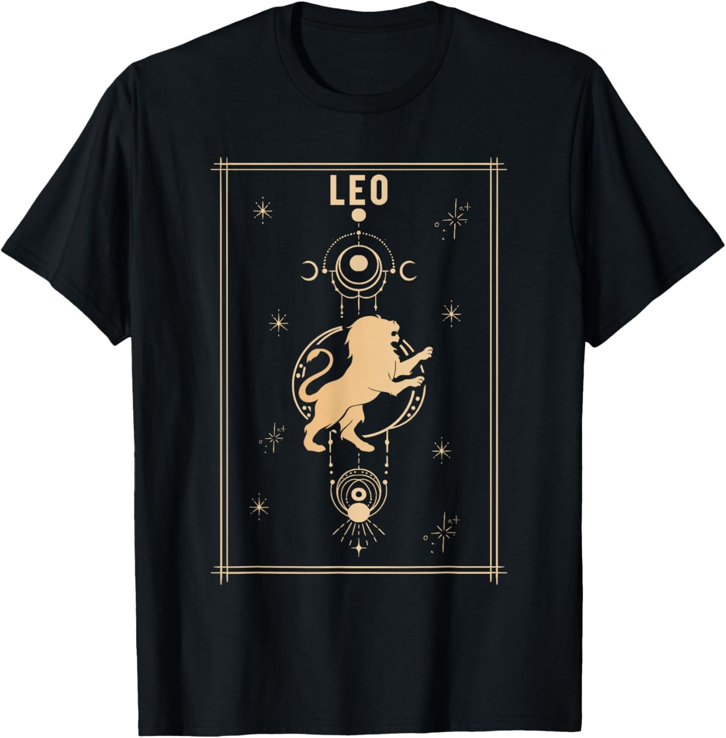 Leo Zodiac Gifts Born In August Birthday Season Men Women T-Shirt - T-Shirt | Black