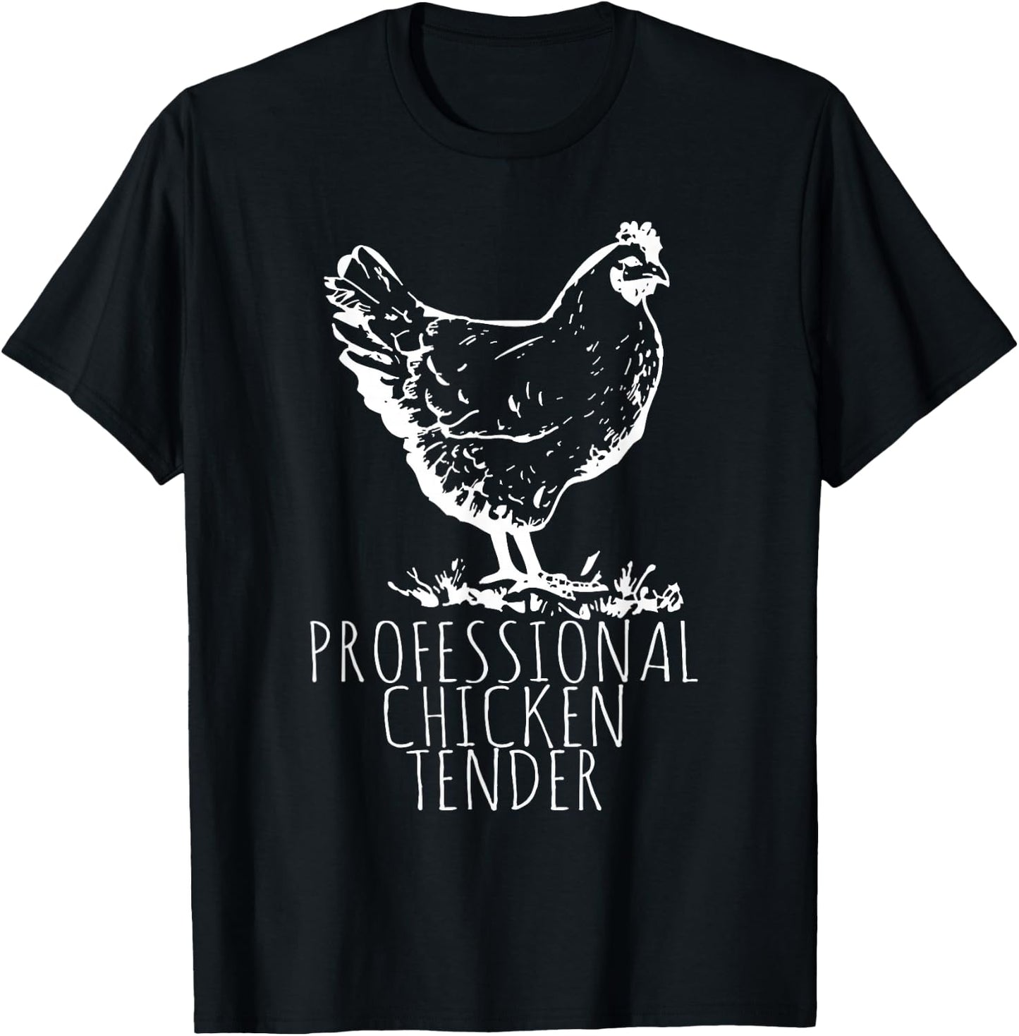 Professional Chicken Tender Crazy Chicken Lady T-Shirt - T-Shirt | Black