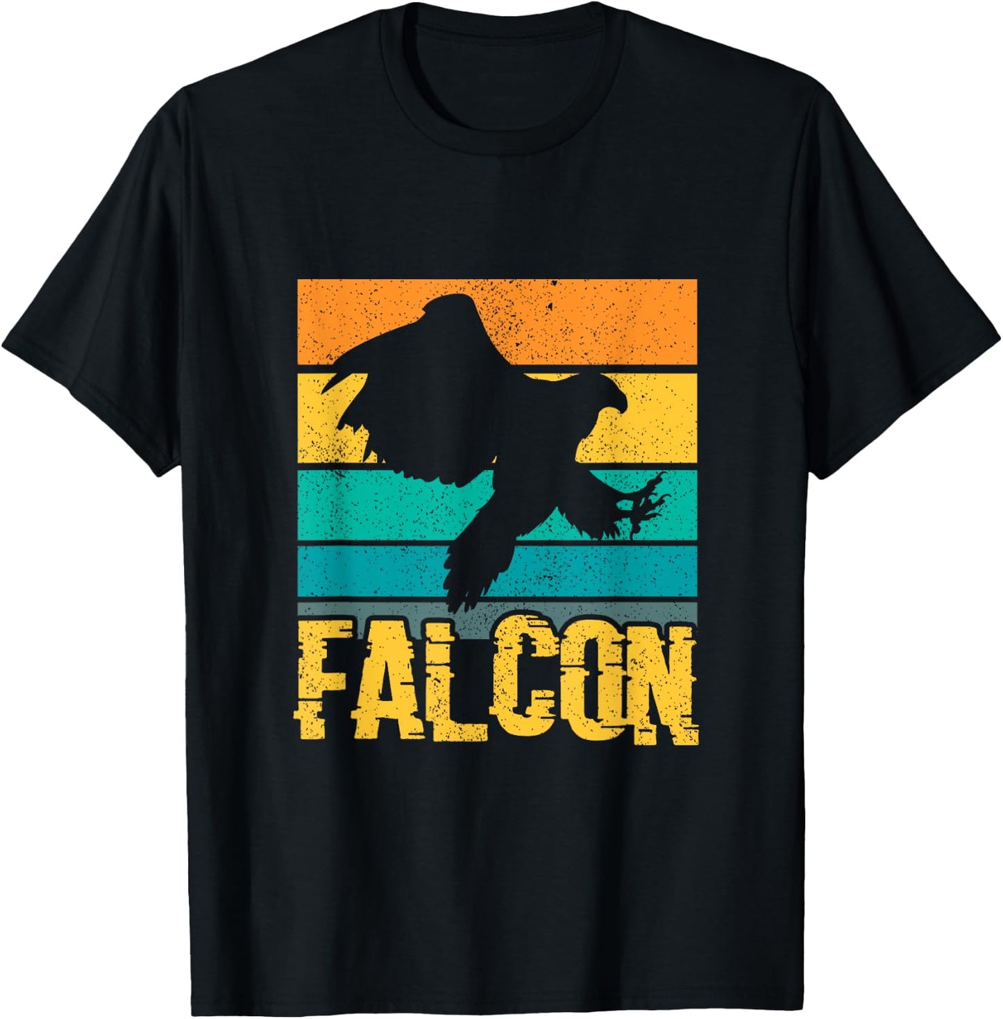 Falcon Bird Gift Falconry & Falconer Lover T-Shirt - T-Shirt | Black